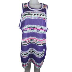 Nike Swoosh Stories Athletic Purple Pink Design Unisex Jersey Tank XL